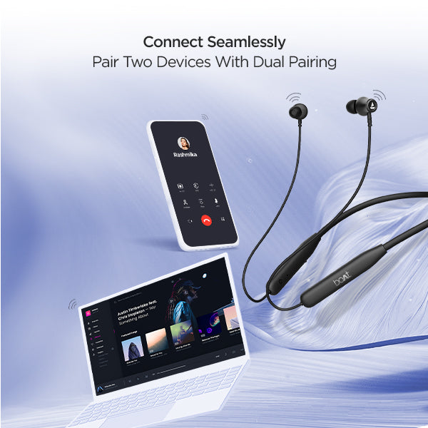 boAt Rockerz 111 | Wireless Neckband with 40H Playback, ASAP™ Charge, Dual Pairing, ENx™ Technology